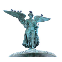 2018 high quality metal crafts bronze winged angel statue